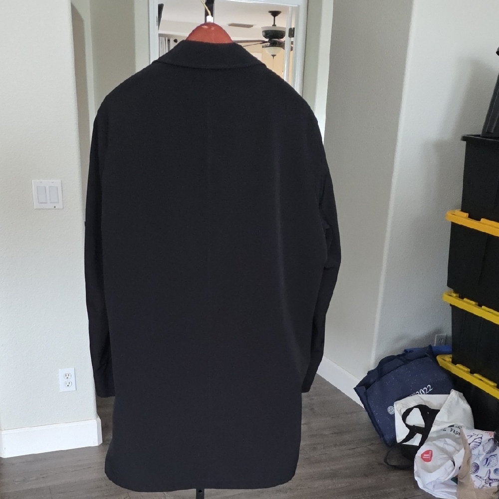 Ralph Lauren Men's Black Rain Trench Coat - Picture 6 of 6